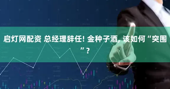 启灯网配资 总经理辞任! 金种子酒, 该如何“突围”?