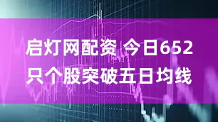启灯网配资 今日652只个股突破五日均线
